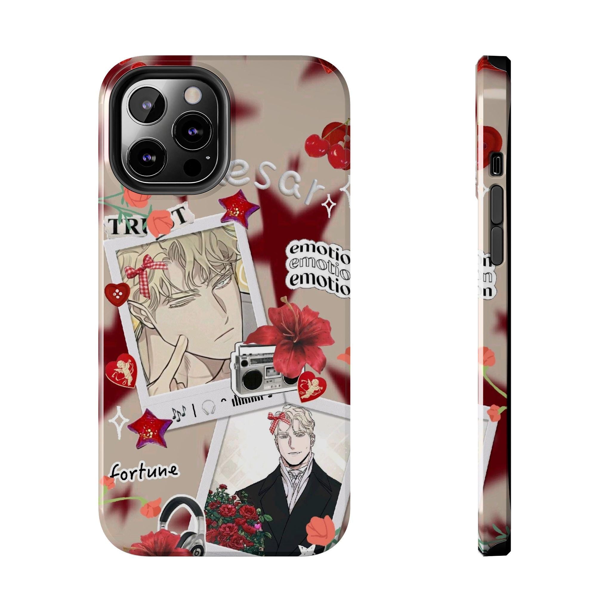 Cute Caesar phone case || cute collage from rosas and champagne