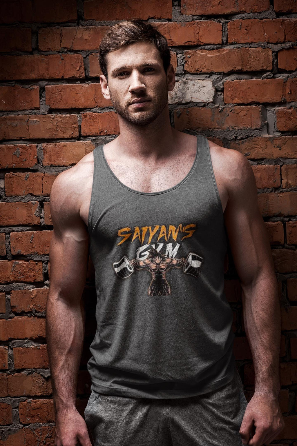 Goku Unisex Heavy Cotton Gym Tank Top – Your Ultimate Anime Workout Companion