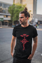 Fullmetal Alchemist Anime T-Shirt – Bold Red Design