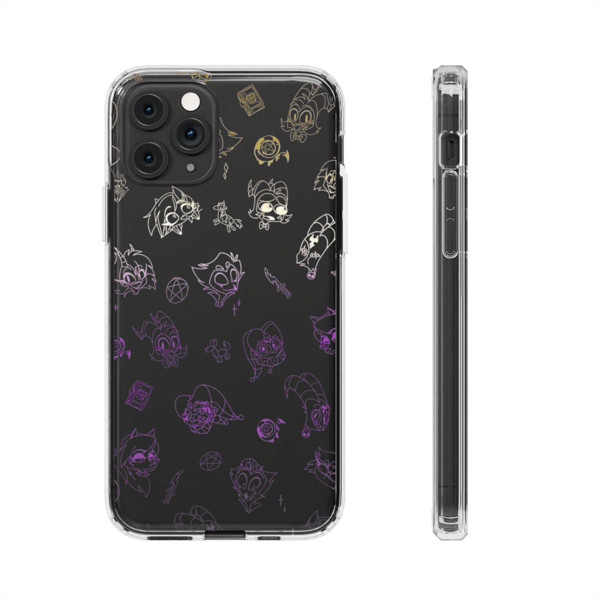 Helluva Boss Characters Phone Case – Clear Shockproof Cover
