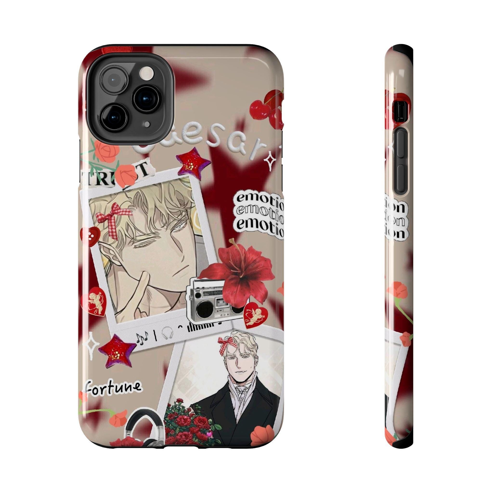 Cute Caesar phone case || cute collage from rosas and champagne