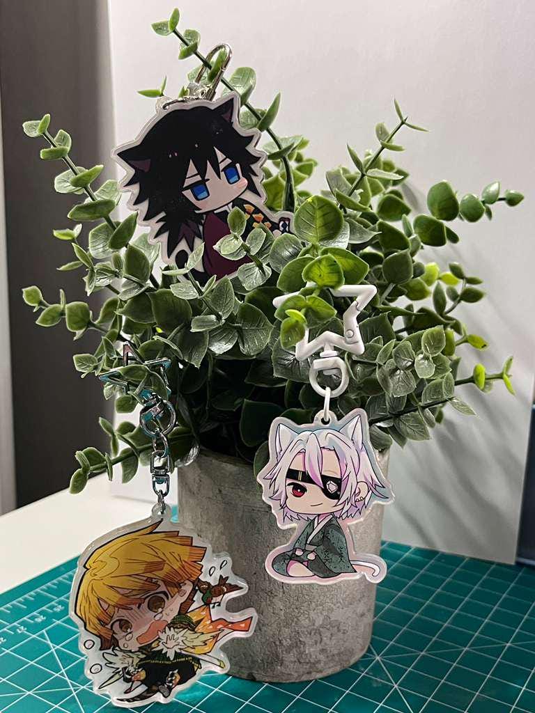 Demon Slayer Chibi Keychain – Adorable Fan Art