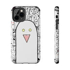 Cute Ghost Phone Case, Tough Phone Cases for Kids, Trendy Smartphone Cover, Halloween Gift, Quirky Tech Accessory