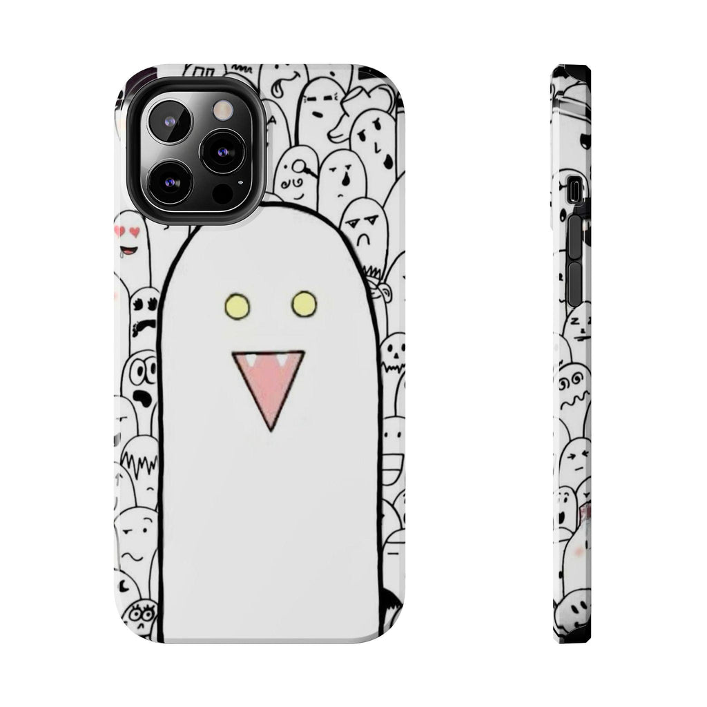 Cute Ghost Phone Case, Tough Phone Cases for Kids, Trendy Smartphone Cover, Halloween Gift, Quirky Tech Accessory
