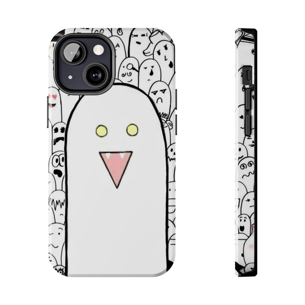 Cute Ghost Phone Case, Tough Phone Cases for Kids, Trendy Smartphone Cover, Halloween Gift, Quirky Tech Accessory