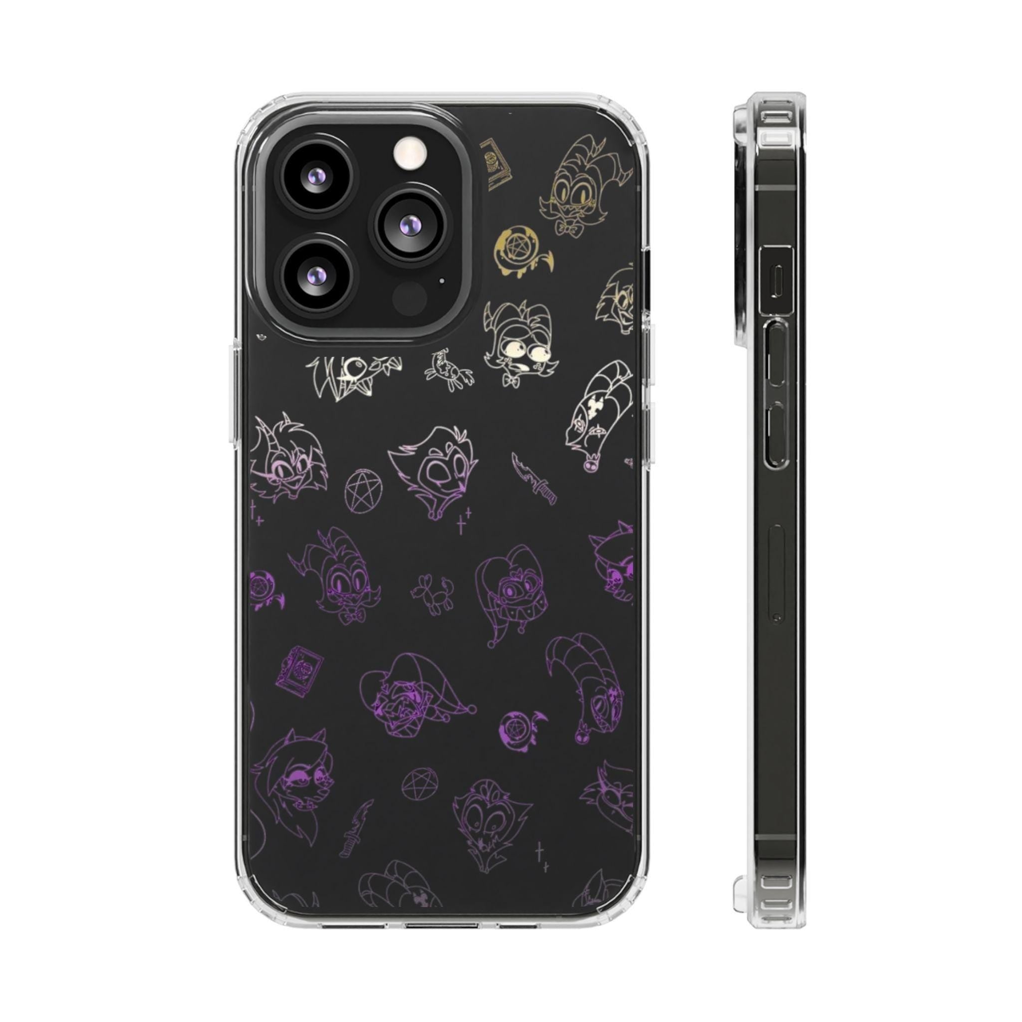 Helluva Boss Characters Phone Case – Clear Shockproof Cover