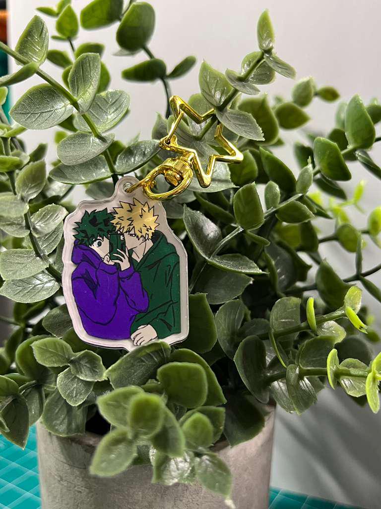 Acrylic Keychain Bakudeku – Adorable Duo Charm