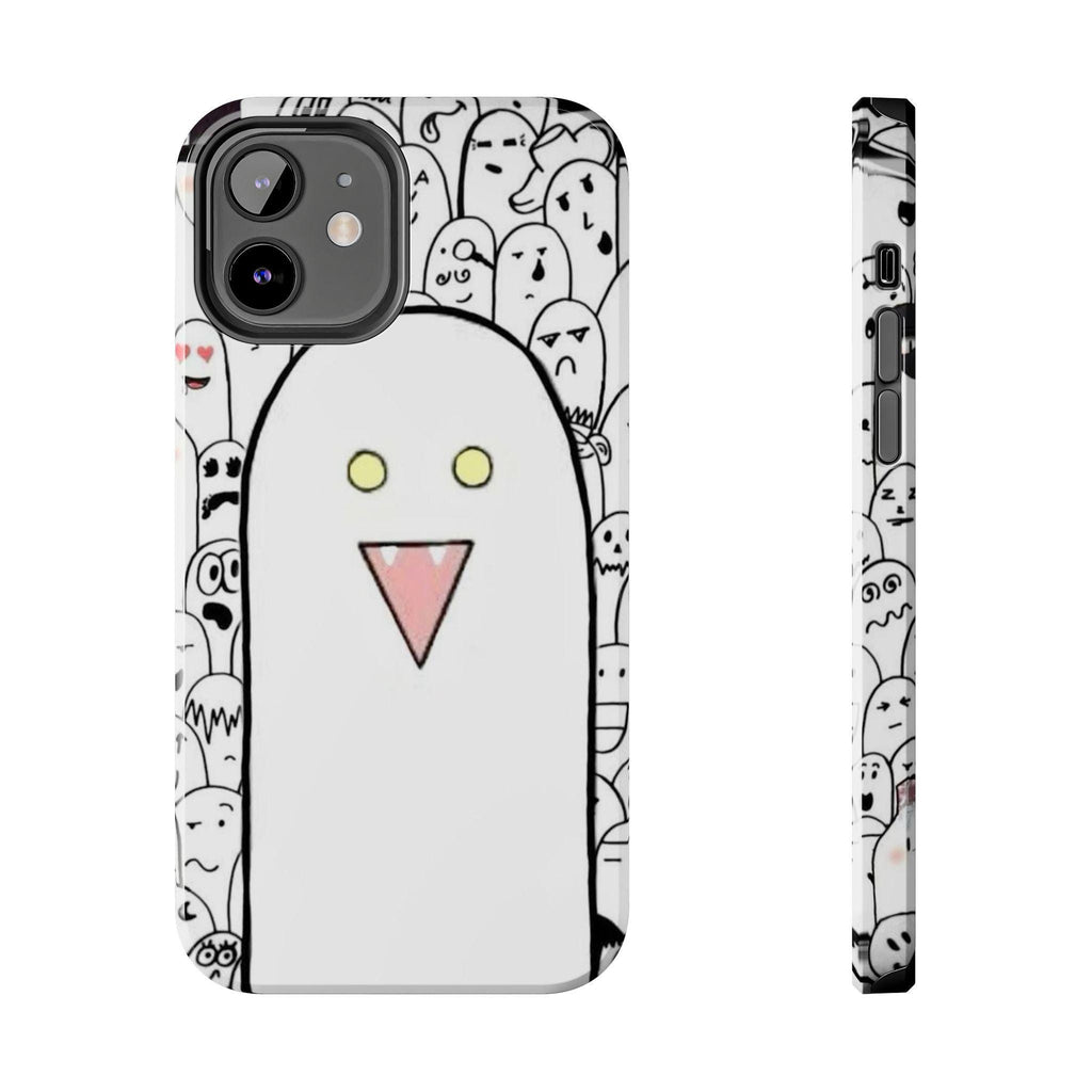 Cute Ghost Phone Case, Tough Phone Cases for Kids, Trendy Smartphone Cover, Halloween Gift, Quirky Tech Accessory