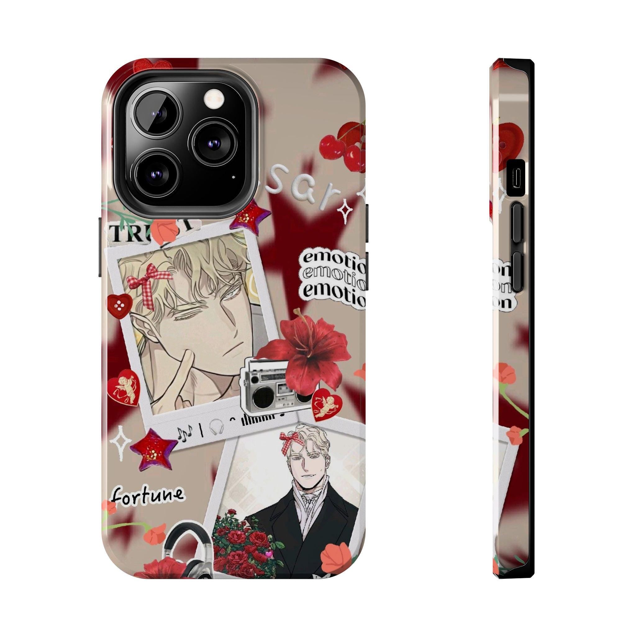 Cute Caesar phone case || cute collage from rosas and champagne