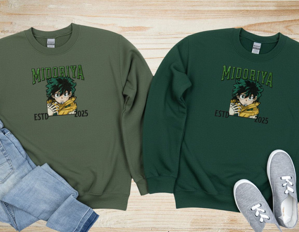 Midoriya Unisex Heavy Blend Crewneck Sweatshirt || My Hero Academia