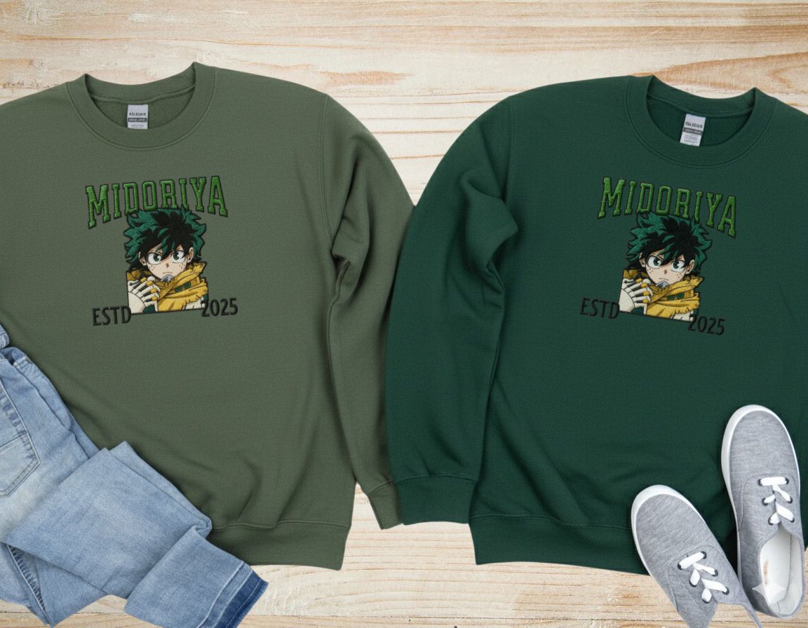 Midoriya Unisex Heavy Blend Crewneck Sweatshirt || My Hero Academia