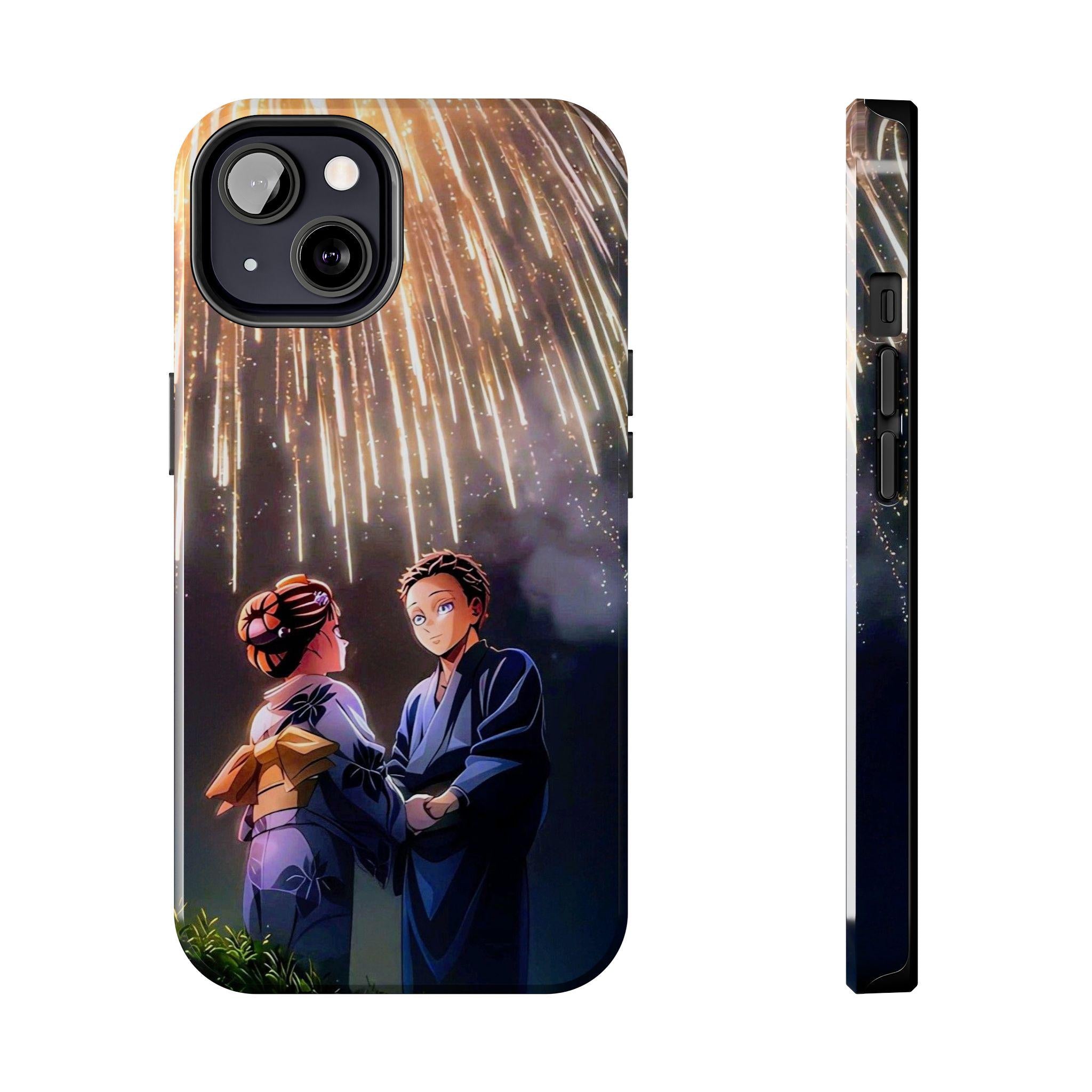 Akaza x Koyuki Fireworks Phone Case! |Demon Slayer Infinity Castle