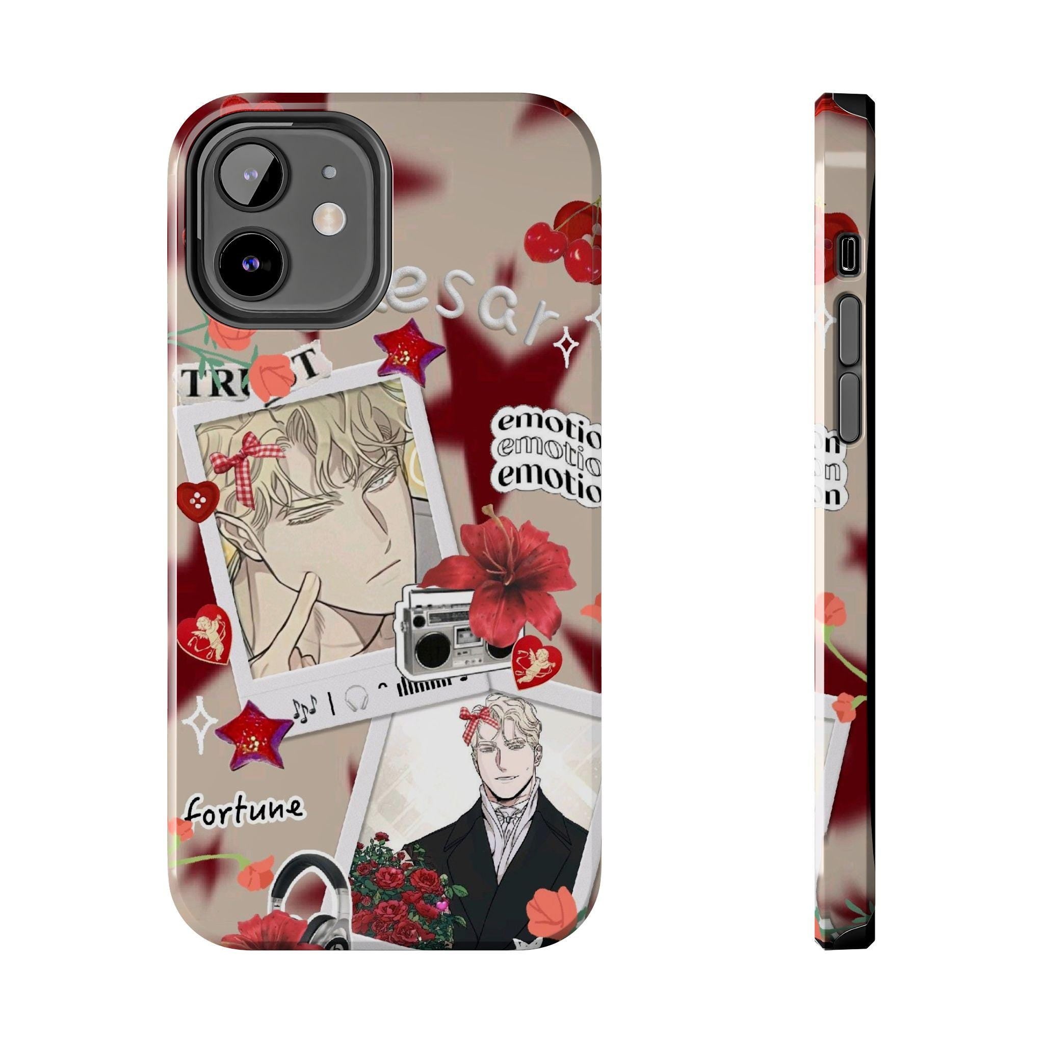 Cute Caesar phone case || cute collage from rosas and champagne