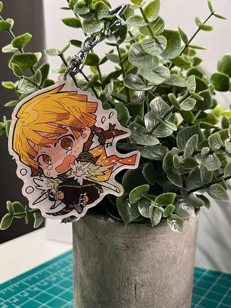 Demon Slayer Chibi Keychain – Adorable Fan Art