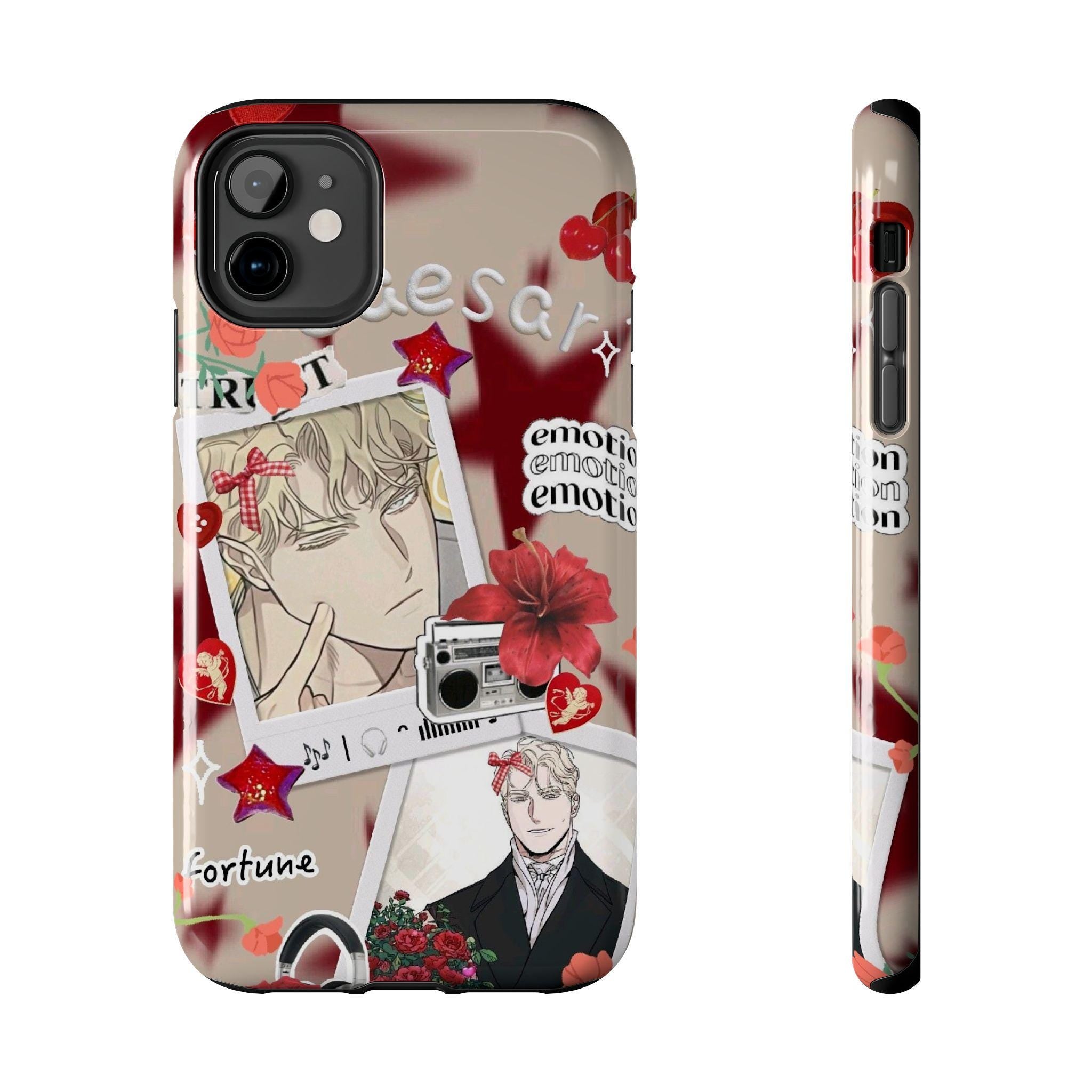 Cute Caesar phone case || cute collage from rosas and champagne