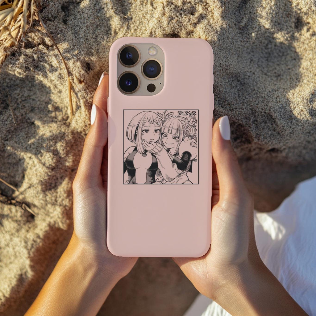 Cute Togararaka Pink phone case || kawaii manga phone case || my hero academia