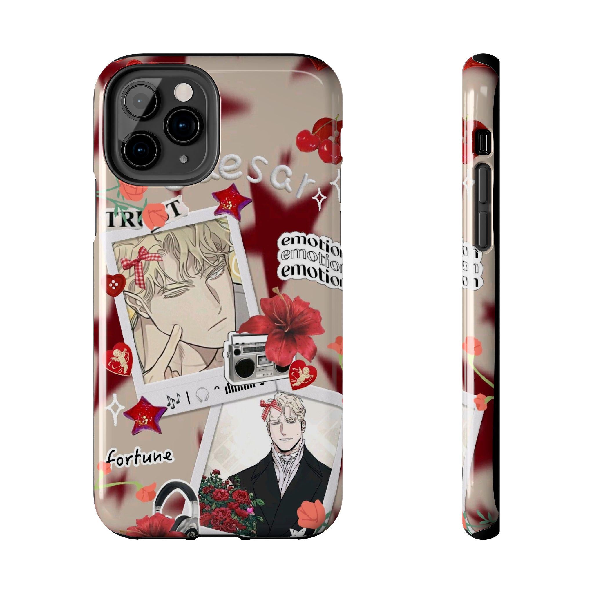 Cute Caesar phone case || cute collage from rosas and champagne