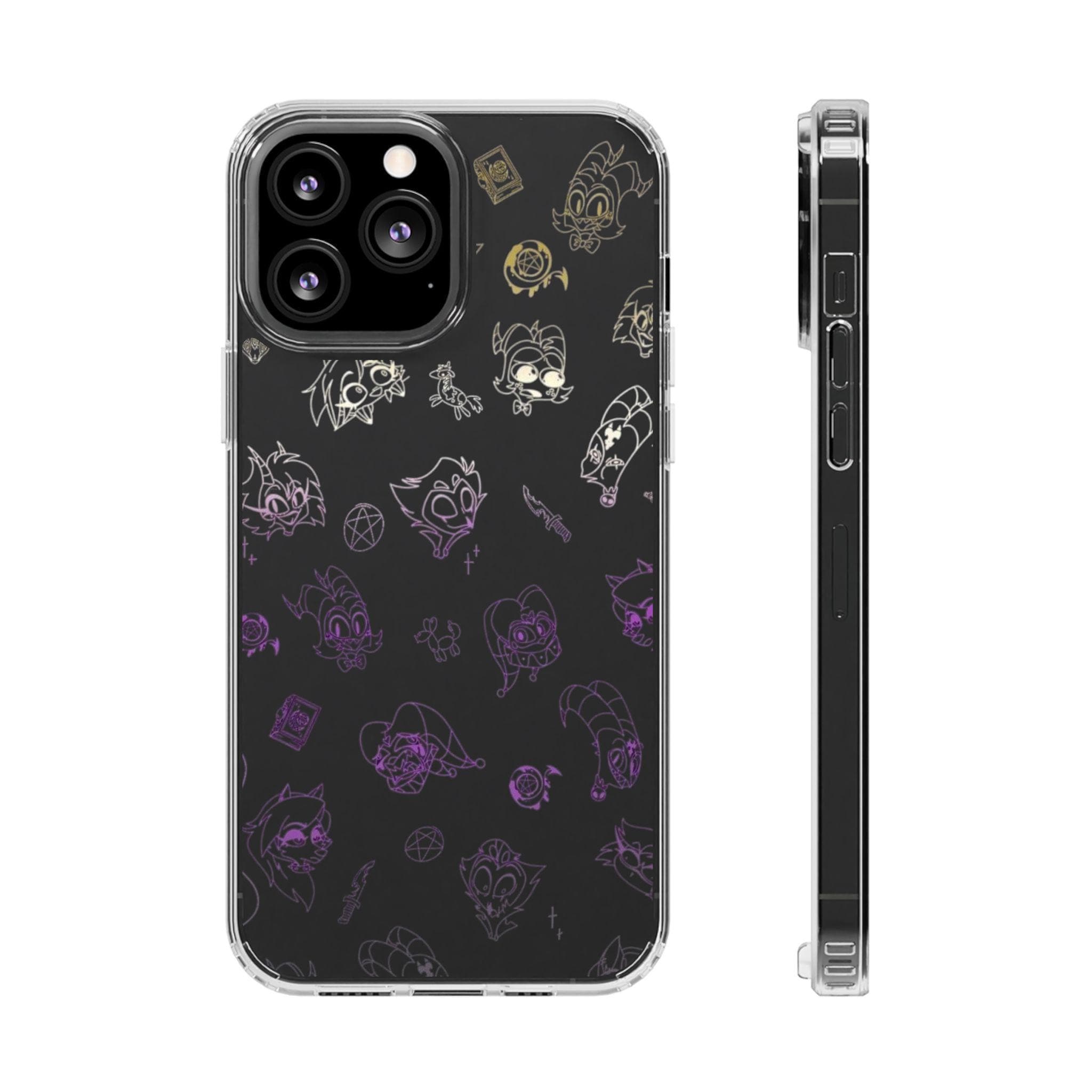 Helluva Boss Characters Phone Case – Clear Shockproof Cover