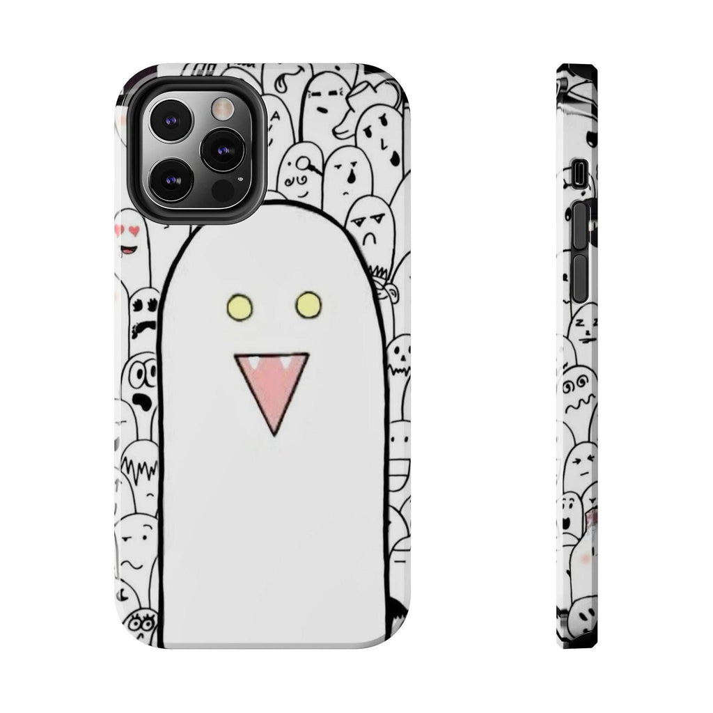 Cute Ghost Phone Case, Tough Phone Cases for Kids, Trendy Smartphone Cover, Halloween Gift, Quirky Tech Accessory