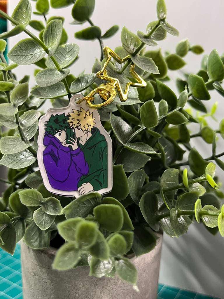 Acrylic Keychain Bakudeku – Adorable Duo Charm