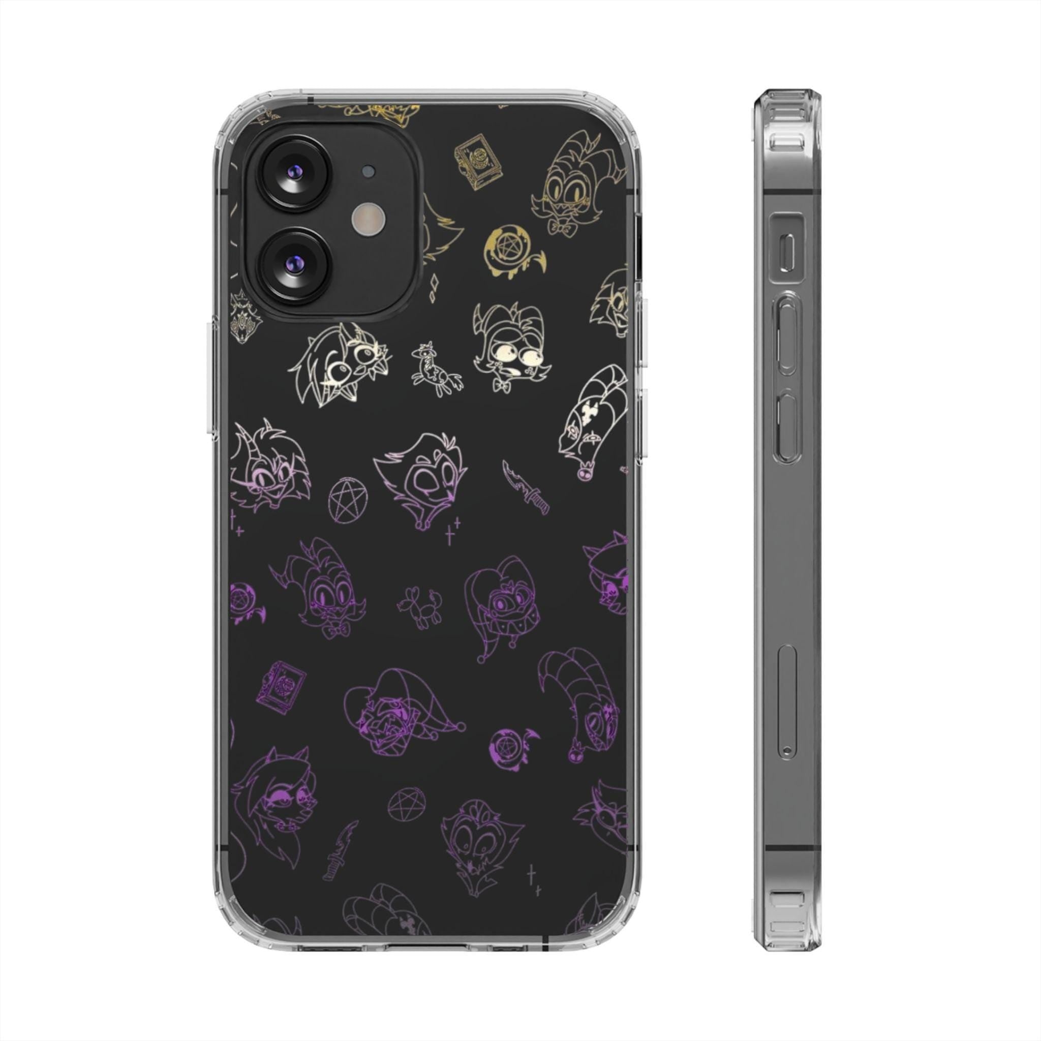 Helluva Boss Characters Phone Case – Clear Shockproof Cover